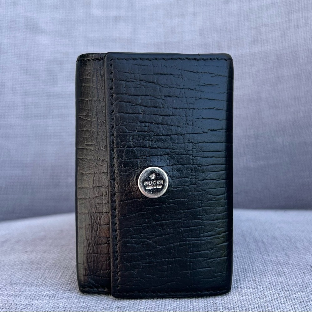 Gucci unisex key holder black
